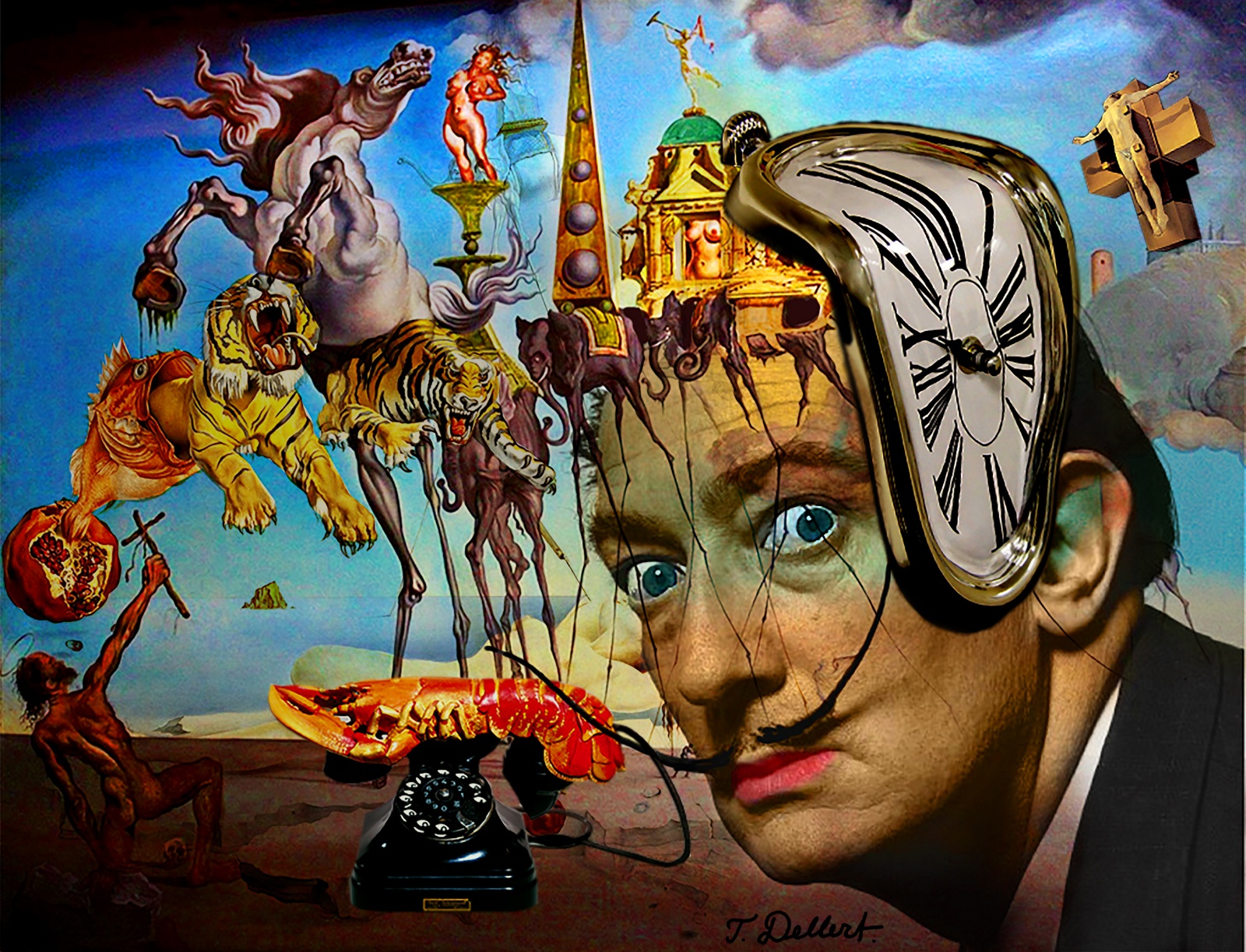 PORTRAIT OF SALVADOR DALI  copy 2